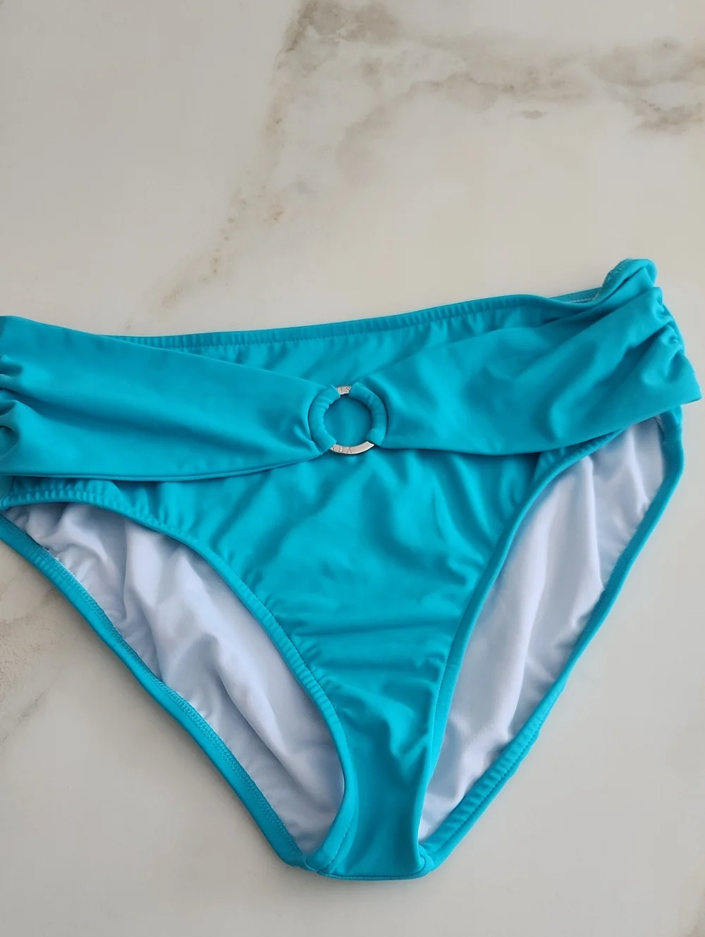 VENUS Turquoise Bikini Bottom with O-Ring Accent NWOT.